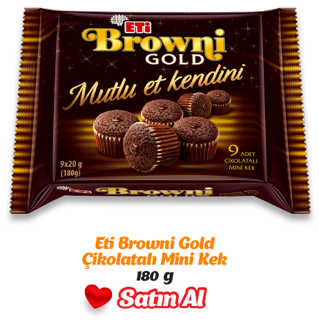 Eti Browni Gold Çikolatalı Mini Kek - 180g - Satın Al